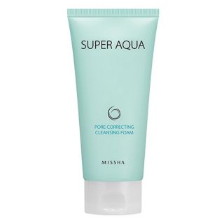 Пенка очищающая и сужающая поры<br /> MISSHA Super Aqua Pore Correcting Cleansing Foam Пенка очищающая и сужающая поры<br /> MISSHA Super Aqua Pore Correcting Cleansing Foam