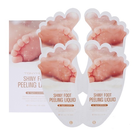 Пилинг для стоп <br />TONY MOLY Shiny Foot Peeling Liquid<br />4 шт. (2 пары) Пилинг для стоп <br />TONY MOLY Shiny Foot Peeling Liquid<br />4 шт. (2 пары)