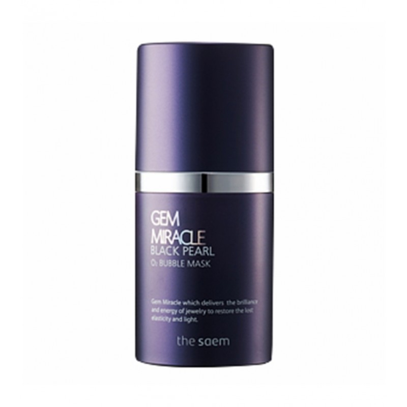 Маска очищающая кислородная<br /> THE SAEM Gem Miracle Black Pearl O2 Bubble Mask Маска очищающая кислородная<br /> THE SAEM Gem Miracle Black Pearl O2 Bubble Mask